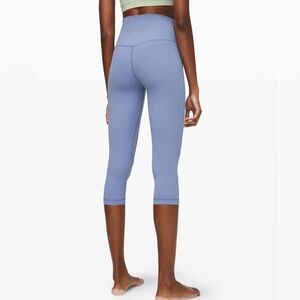 Lululemon Align Crop 21" Tempest Blue Workout Gym Athleisure-6